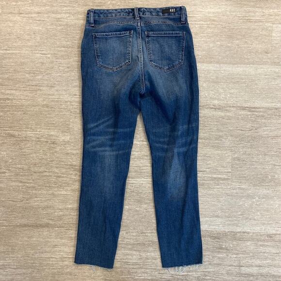 Women’s Kut from the Kloth High Rise Catherine Fab AB Boyfriend Jeans Size 0x27 - Picture 5 of 6